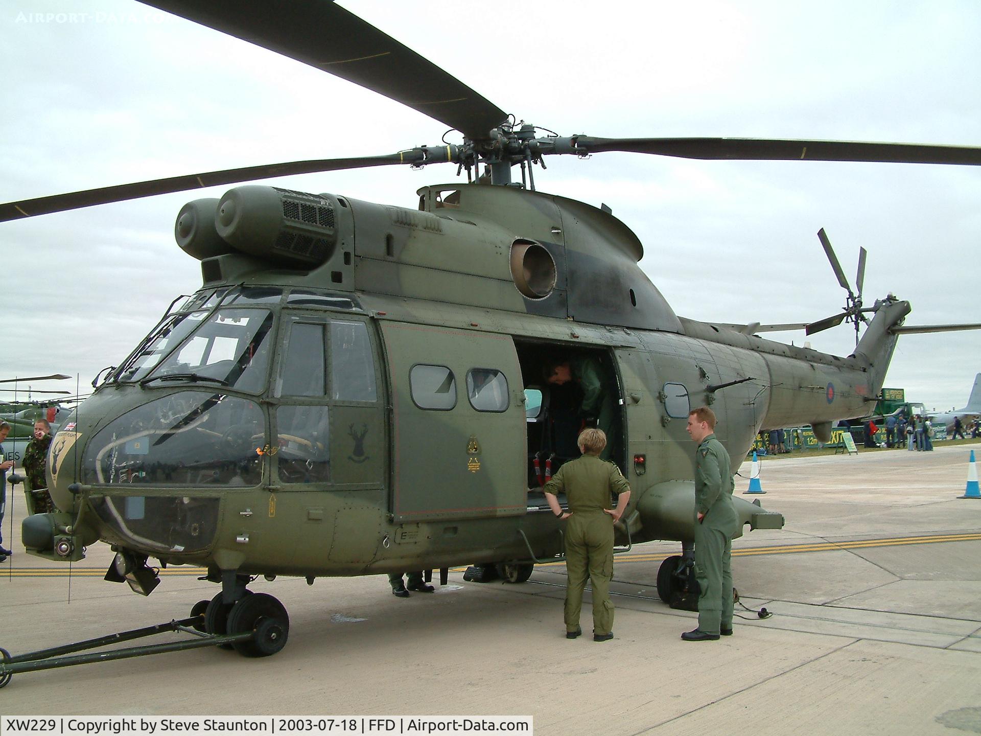 XW229, 1972 Westland Puma HC.1 C/N 1185, Royal International Air Tattoo 2003