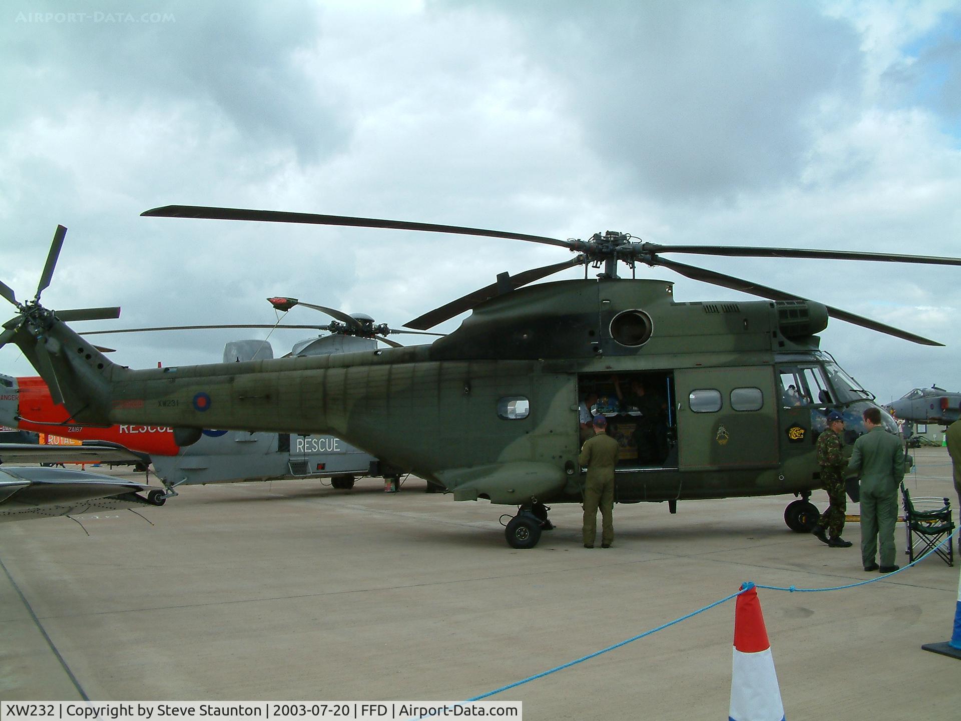 XW232, 1972 Westland Puma HC.1 C/N 1199, Royal International Air Tattoo 2003