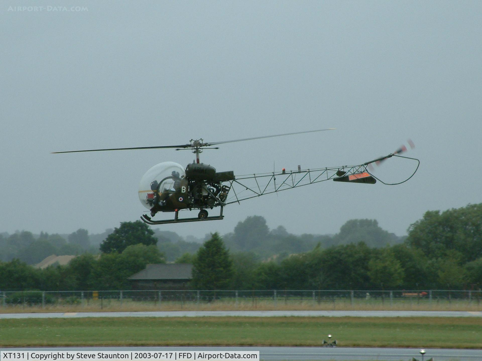 XT131, 1964 Westland Sioux AH.1 C/N 1540, Royal International Air Tattoo 2003