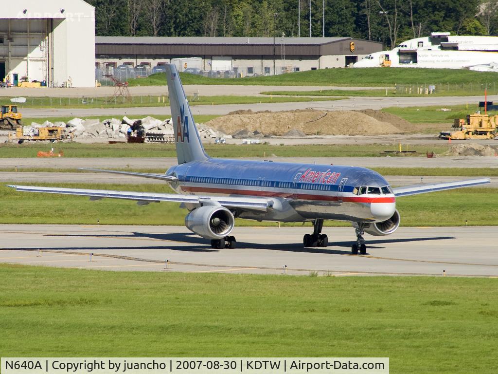 N640A, 1991 Boeing 757-223 C/N 24598, Taxi to 3L