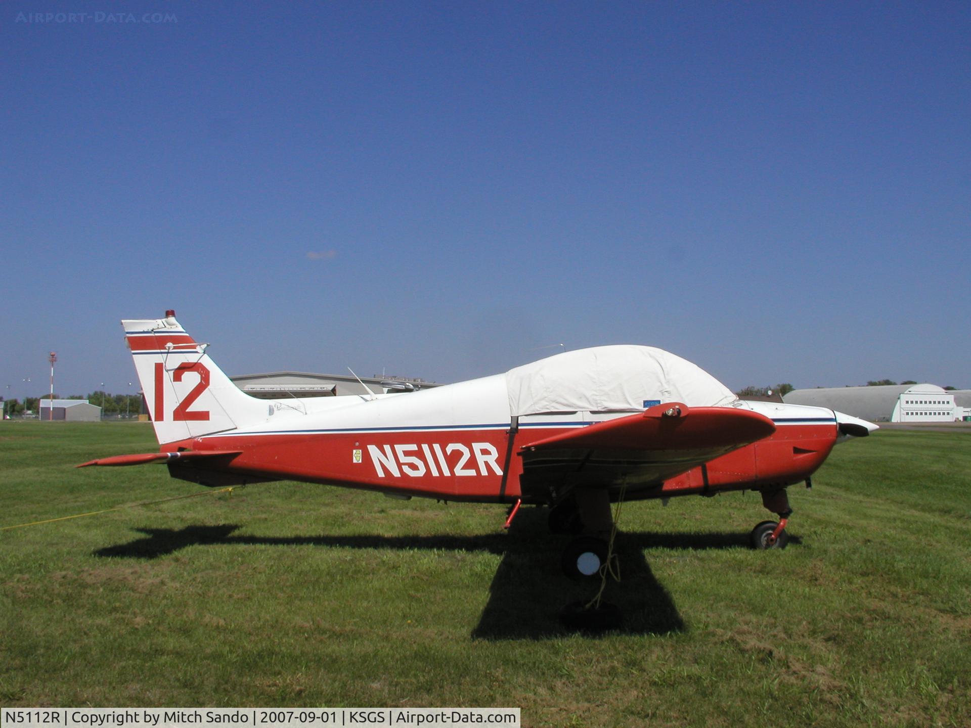 N5112R, 1974 Beech B19 Sport 150 C/N MB-646, Tied down at Fleming Field.