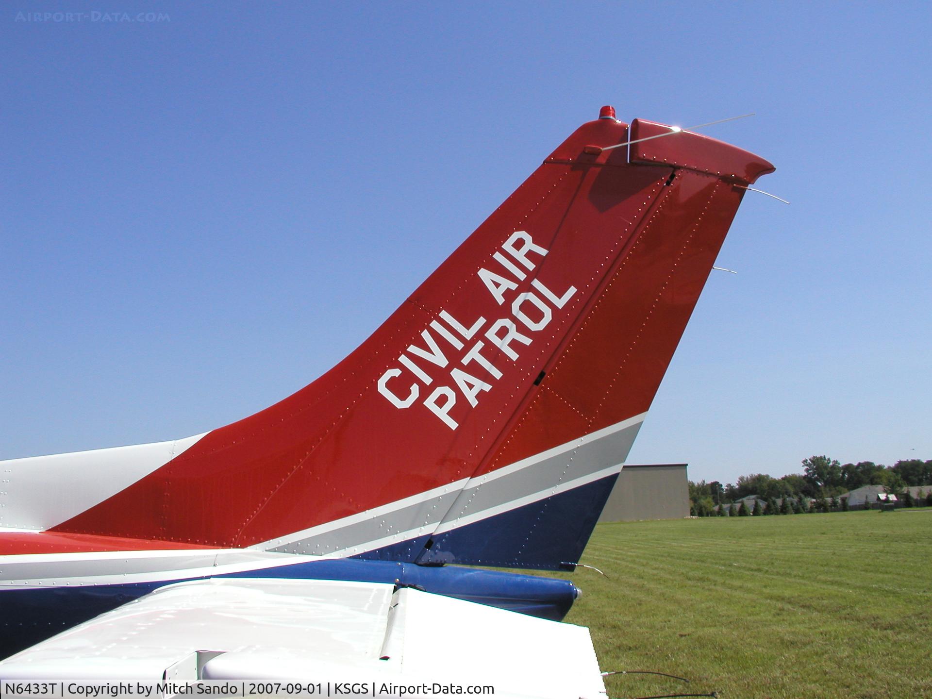 N6433T, 1985 Cessna R182 Skylane RG C/N R18202022, Parked outside the Civil Air Patrol Hangar at Fleming Field.