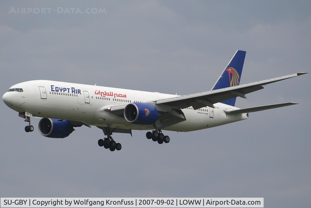 SU-GBY, 2001 Boeing 777-266/ER C/N 32630, egyptian Heavy instead of usual A320 Series