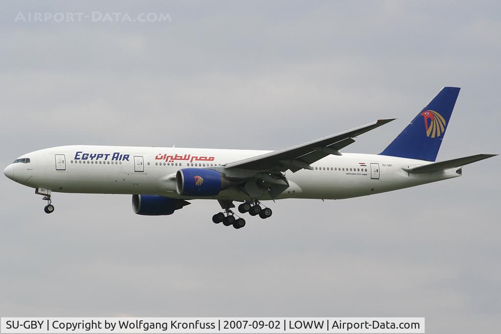 SU-GBY, 2001 Boeing 777-266/ER C/N 32630, egyptian Heavy instead of usual A320 Series