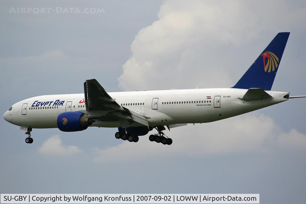 SU-GBY, 2001 Boeing 777-266/ER C/N 32630, nice CB in the background