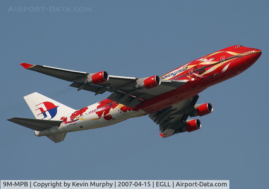 9M-MPB, 1993 Boeing 747-4H6 C/N 25699/965, Colourful Malaysian 747