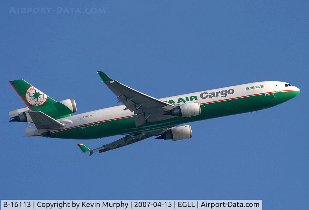 B-16113, 1999 McDonnell Douglas MD-11F C/N 48790, Eva Cargo leaving 09R