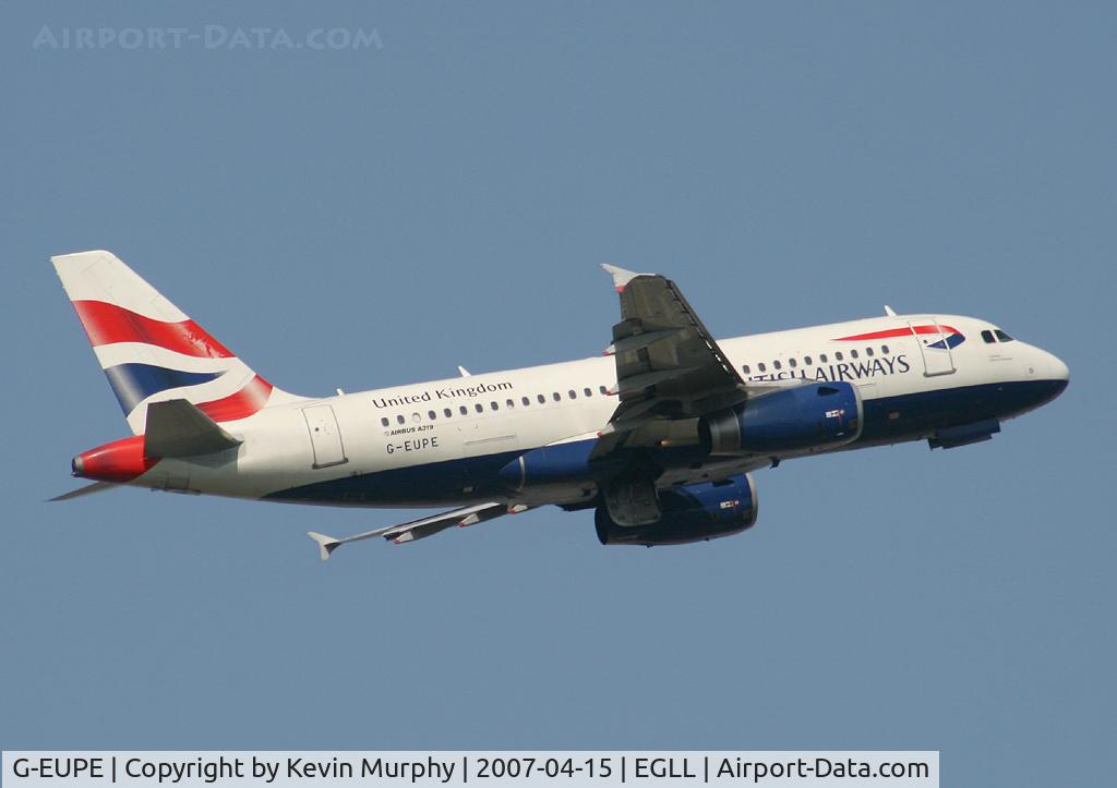 G-EUPE, 2000 Airbus A319-131 C/N 1193, BA Commuter Bus