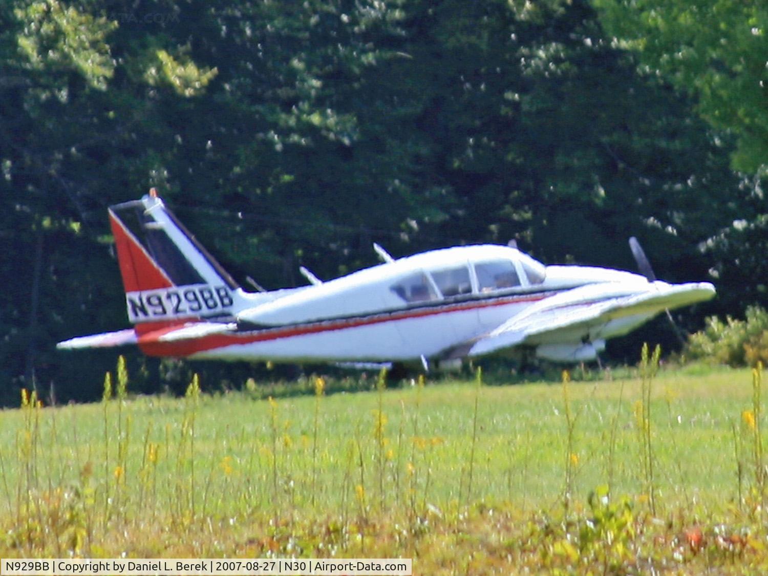 N929BB, 1969 Piper PA-23-250 C/N 27-4398, A vintage Aztec basks in the shimmering Pennsylvania summer sun.