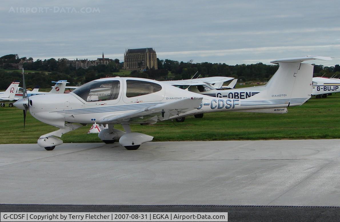 G-CDSF, 2005 Diamond DA-40D Diamond Star C/N D4.190, Diamond 40