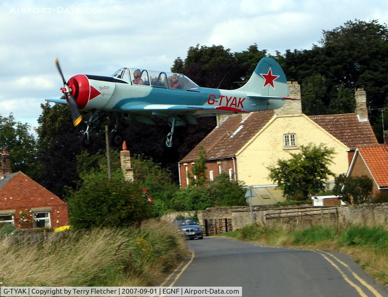 G-TYAK, 1989 Bacau Yak-52 C/N 899907, Yak52 at the very pleasant Netherthorpe airfield