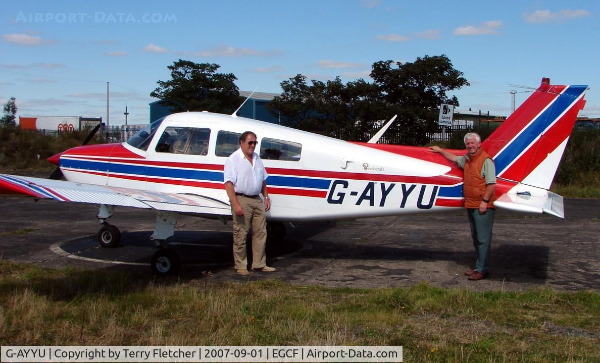 G-AYYU, 1971 Beech C23 Sundowner 180 Sundowner 180 C/N M-1353, My 1000th photo ! - A special moment for me (pictured right) after completing my maiden GA flight (as a passenger) from Sturgate to Sandtoft