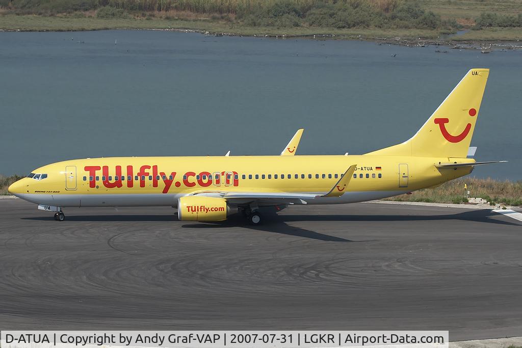 D-ATUA, 2007 Boeing 737-8K5 C/N 34691, Hapag Fly 737-800
