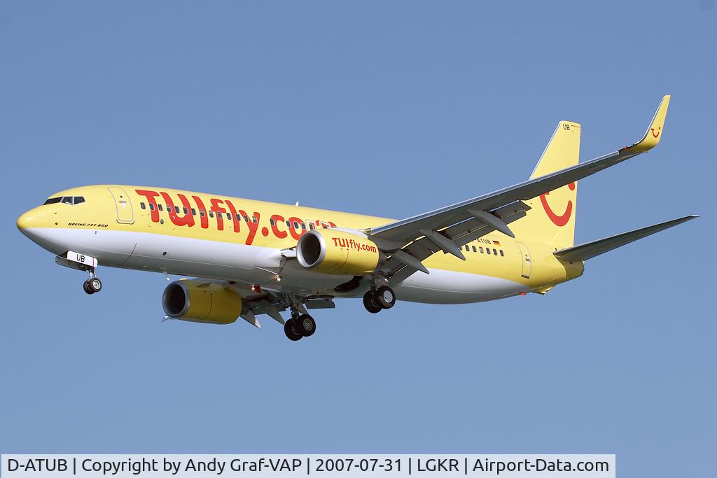 D-ATUB, 2007 Boeing 737-8K5 C/N 34692, Hapag Fly 737-800