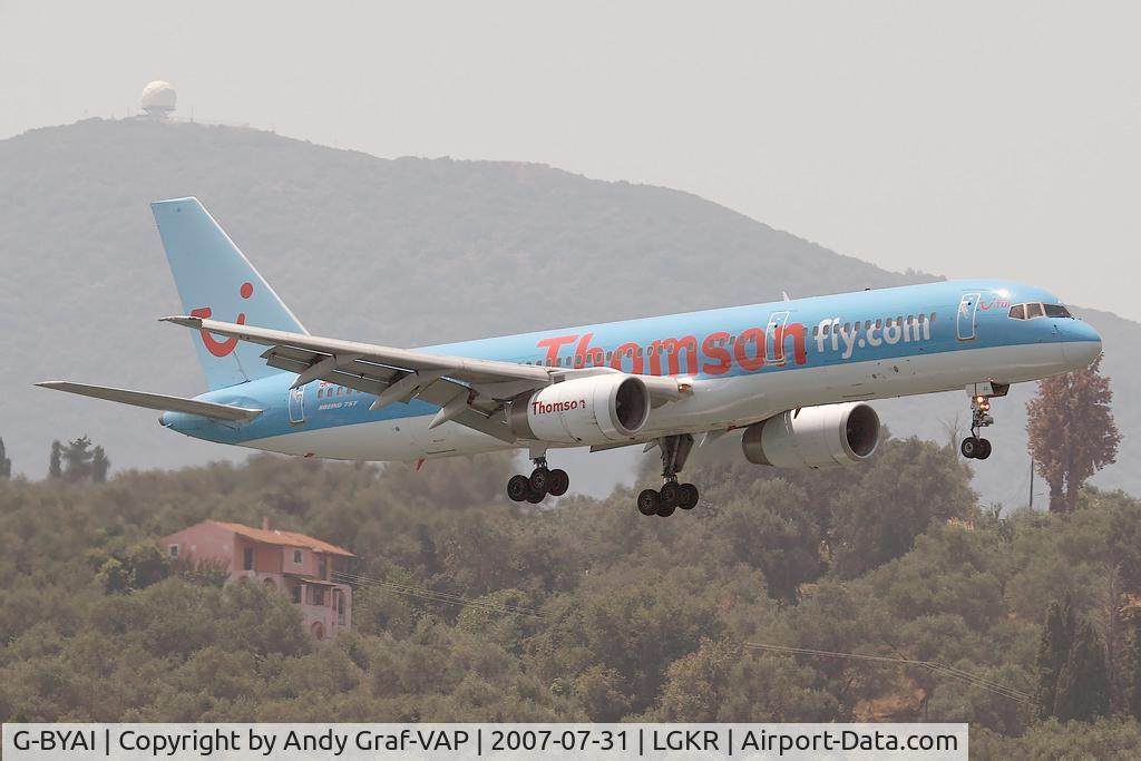 G-BYAI, 1993 Boeing 757-204 C/N 26967, Thomson 757-200