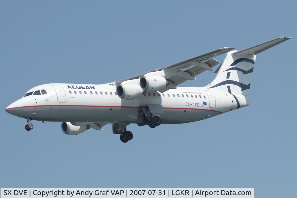 SX-DVE, 2000 British Aerospace Avro 146-RJ100 C/N E3374, Aegean BAE146