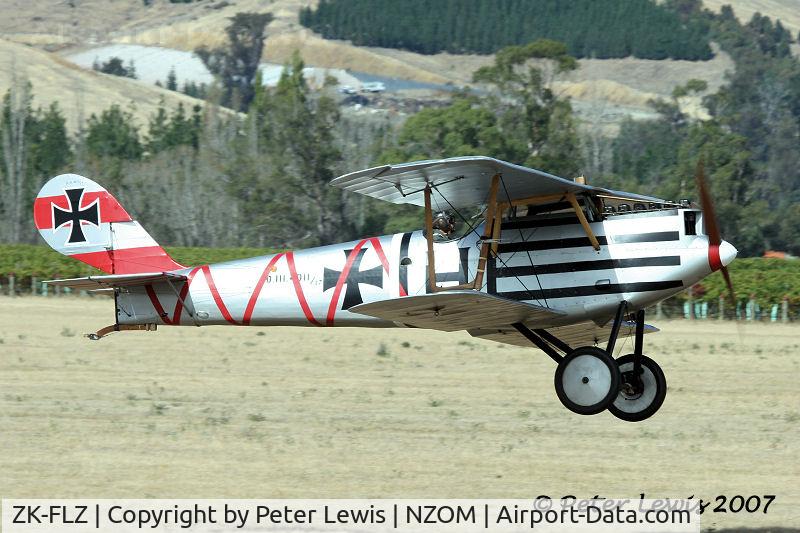 ZK-FLZ, Hampshire Aeroplane Pfalz DIII Replica C/N PPS/Pfalz-1, Omaka Collection Ltd., Masterton