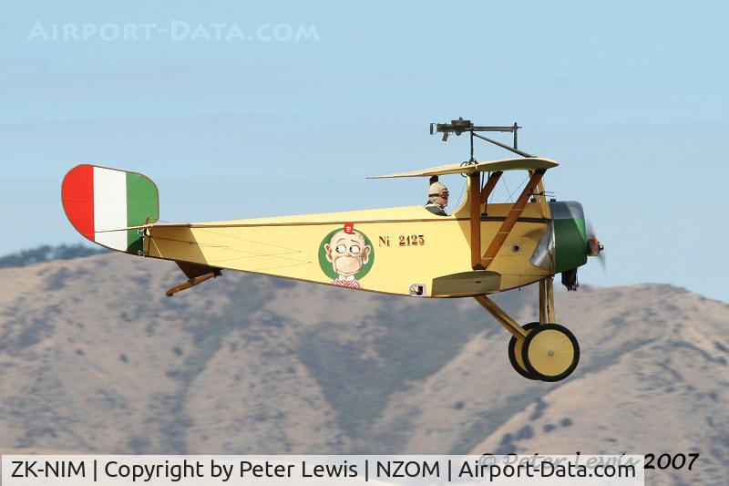 ZK-NIM, Nieuport 11 Bebe Replica C/N 101, The Vintage Aviator Ltd., Wellington