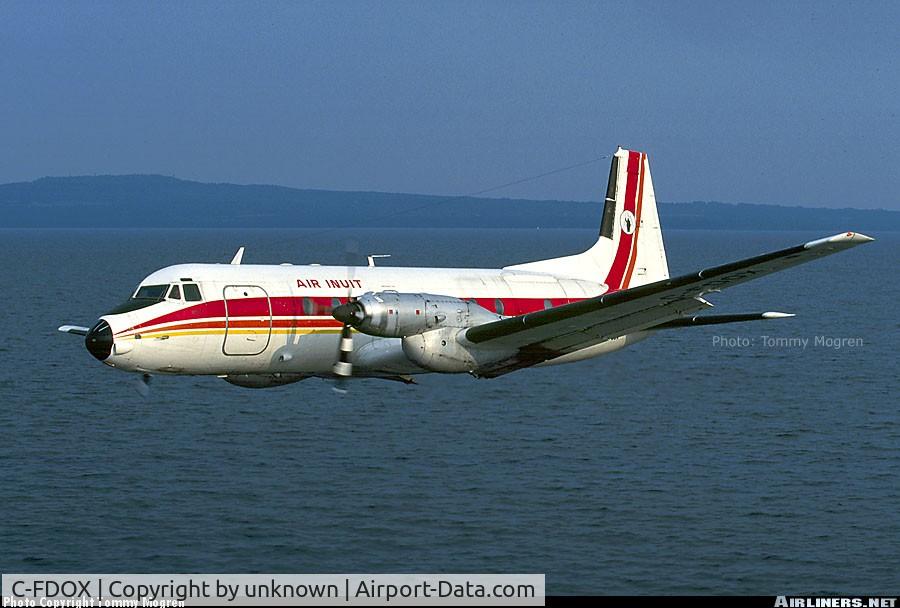 C-FDOX, 1977 Hawker Siddeley HS.748 Series 2A C/N 1749, Low pass in Sweden