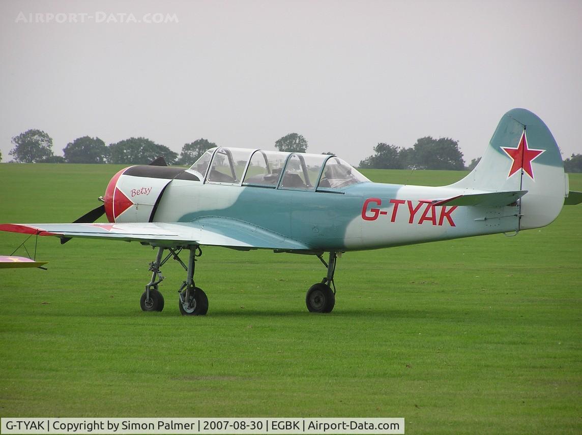 G-TYAK, 1989 Bacau Yak-52 C/N 899907, Yak-52 competitor at British Aerobatic Championships