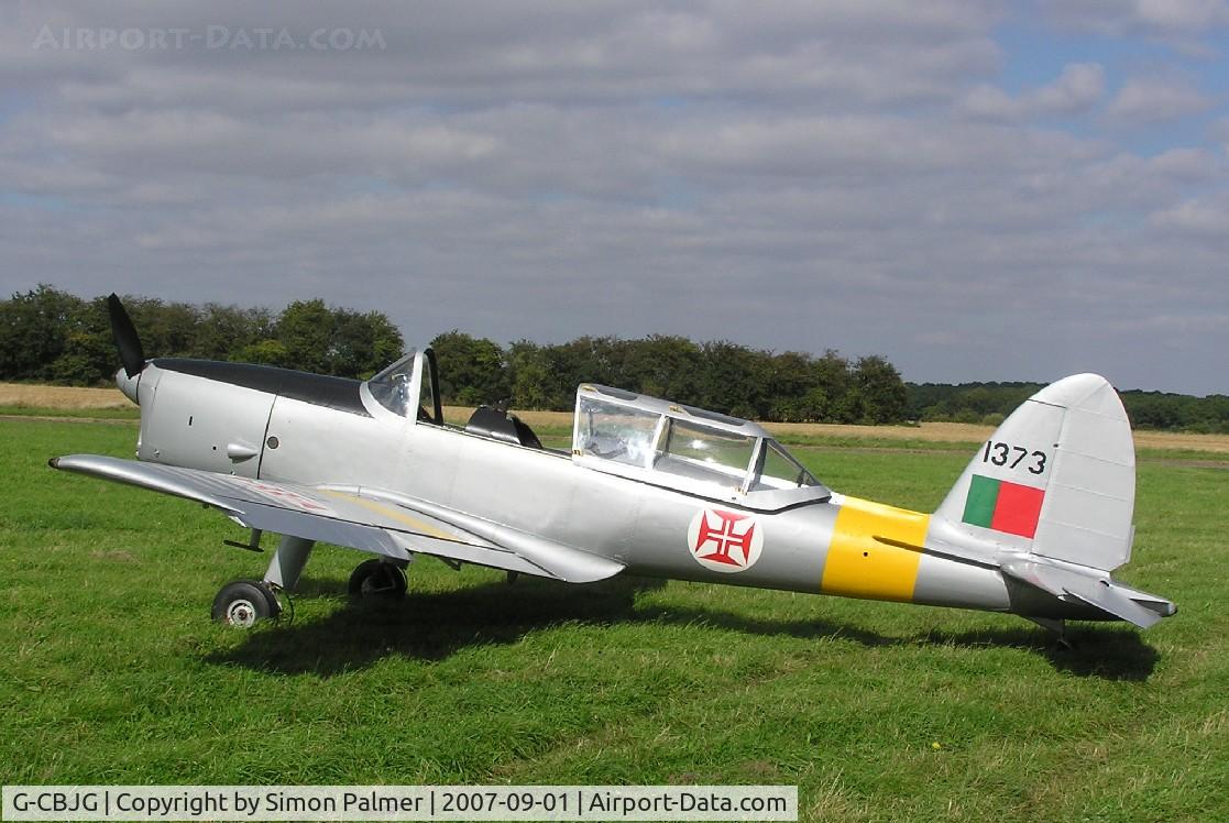 G-CBJG, 1961 OGMA DHC-1 Chipmunk T.20 C/N OGMA-63, Potuguese-built Chipmunk in appropriate marks