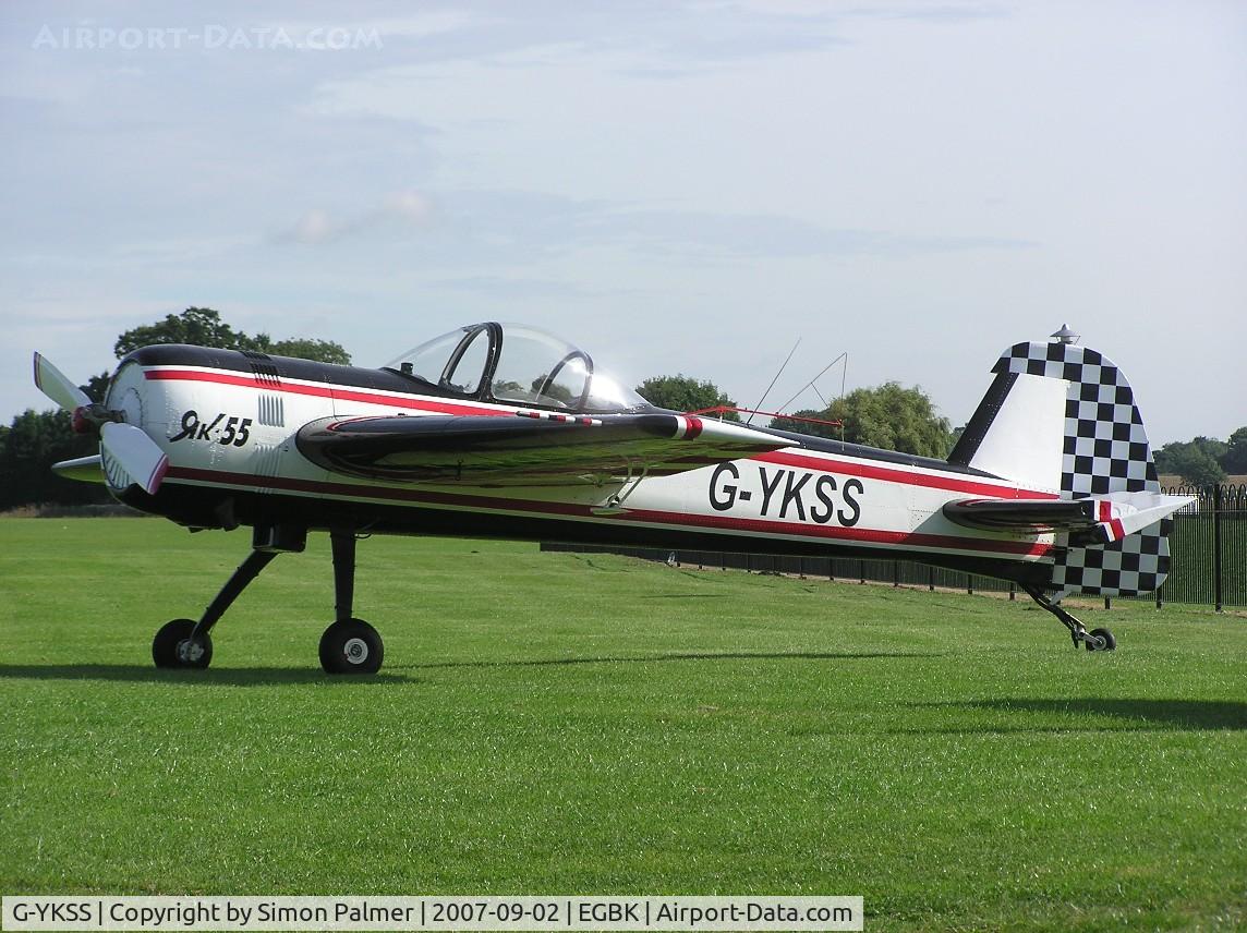 G-YKSS, 1990 Yakovlev Yak-55 C/N 901103, Yak-55 at Sywell