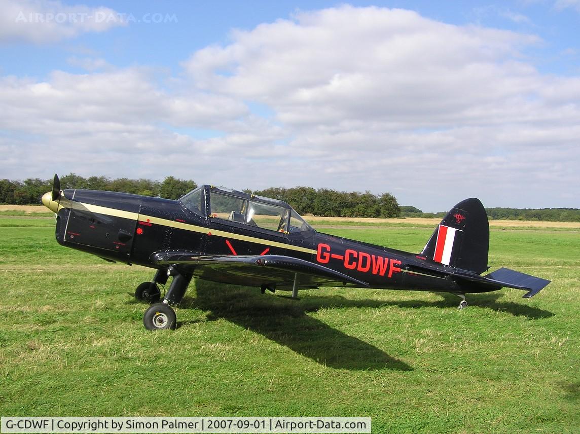 G-CDWF, 1958 OGMA DHC-1 Chipmunk T.20 C/N OGMA-43, Chipmunk in smart colour scheme