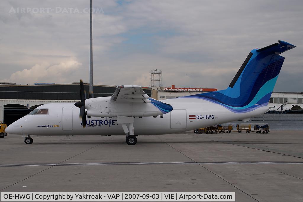 OE-HWG, 1991 De Havilland Canada DHC-8-102 Dash 8 C/N 289, Austrojet Dash 8-100
