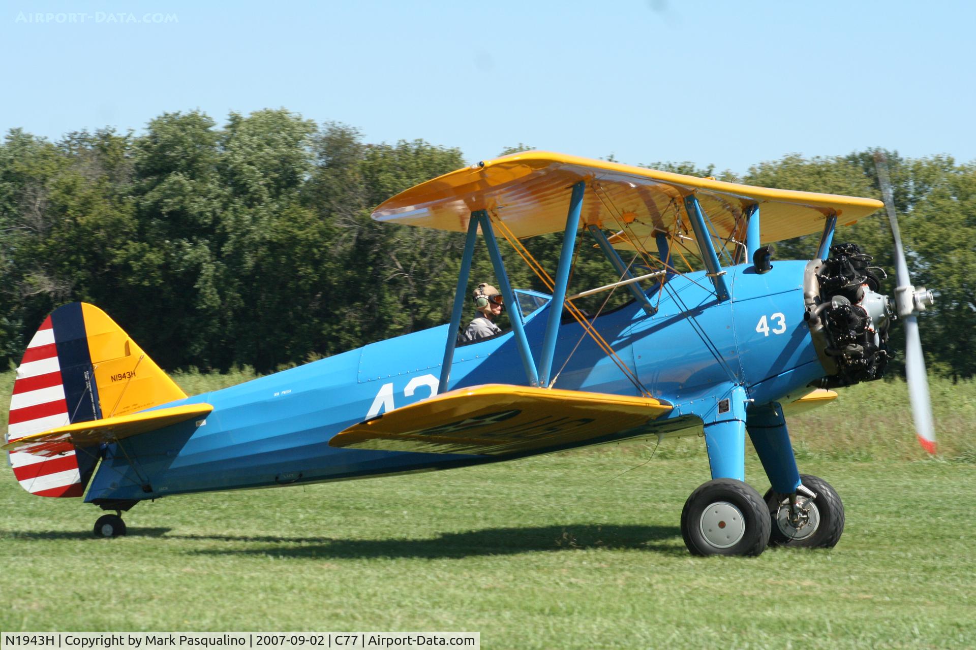 N1943H, 1943 Boeing B75N1 C/N 75-7903, Stearman