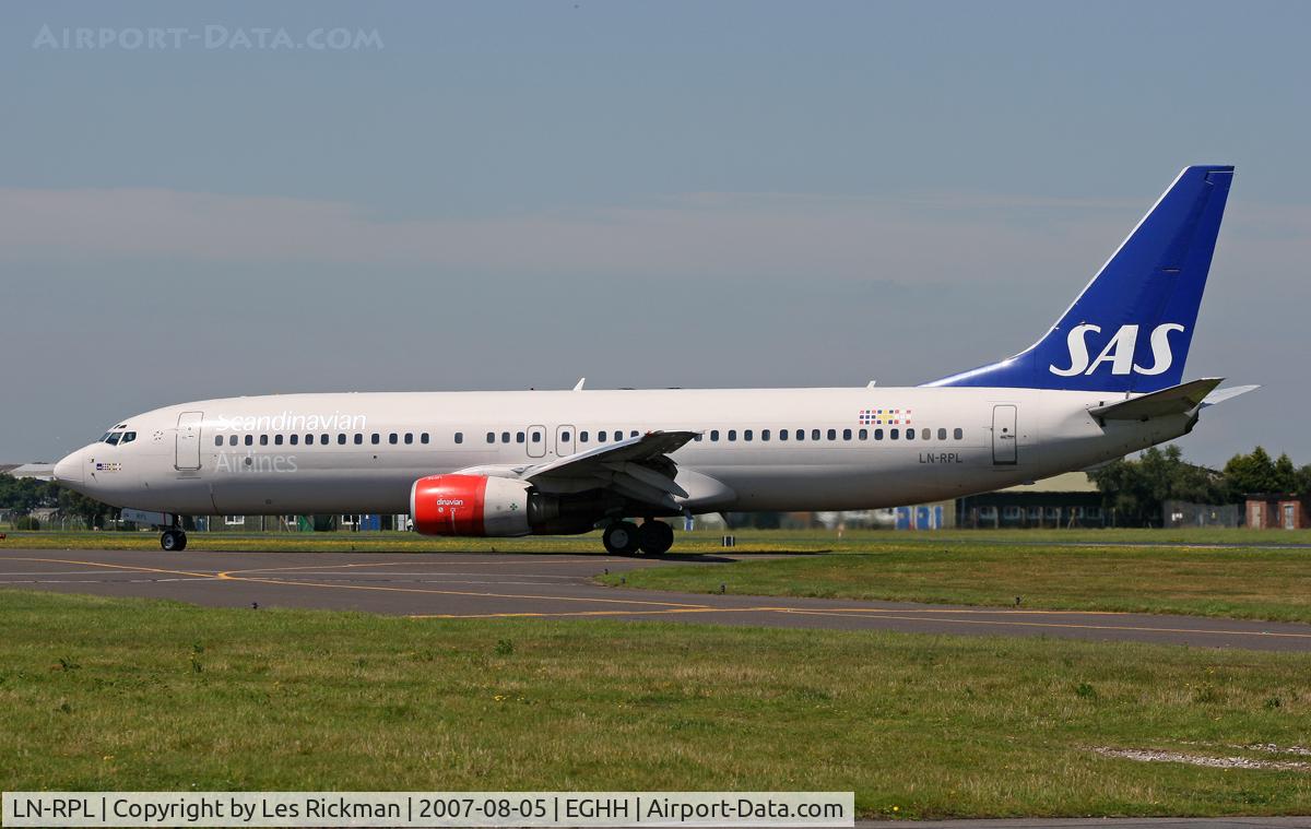 LN-RPL, 2000 Boeing 737-883 C/N 30469, SAS Boeing 737