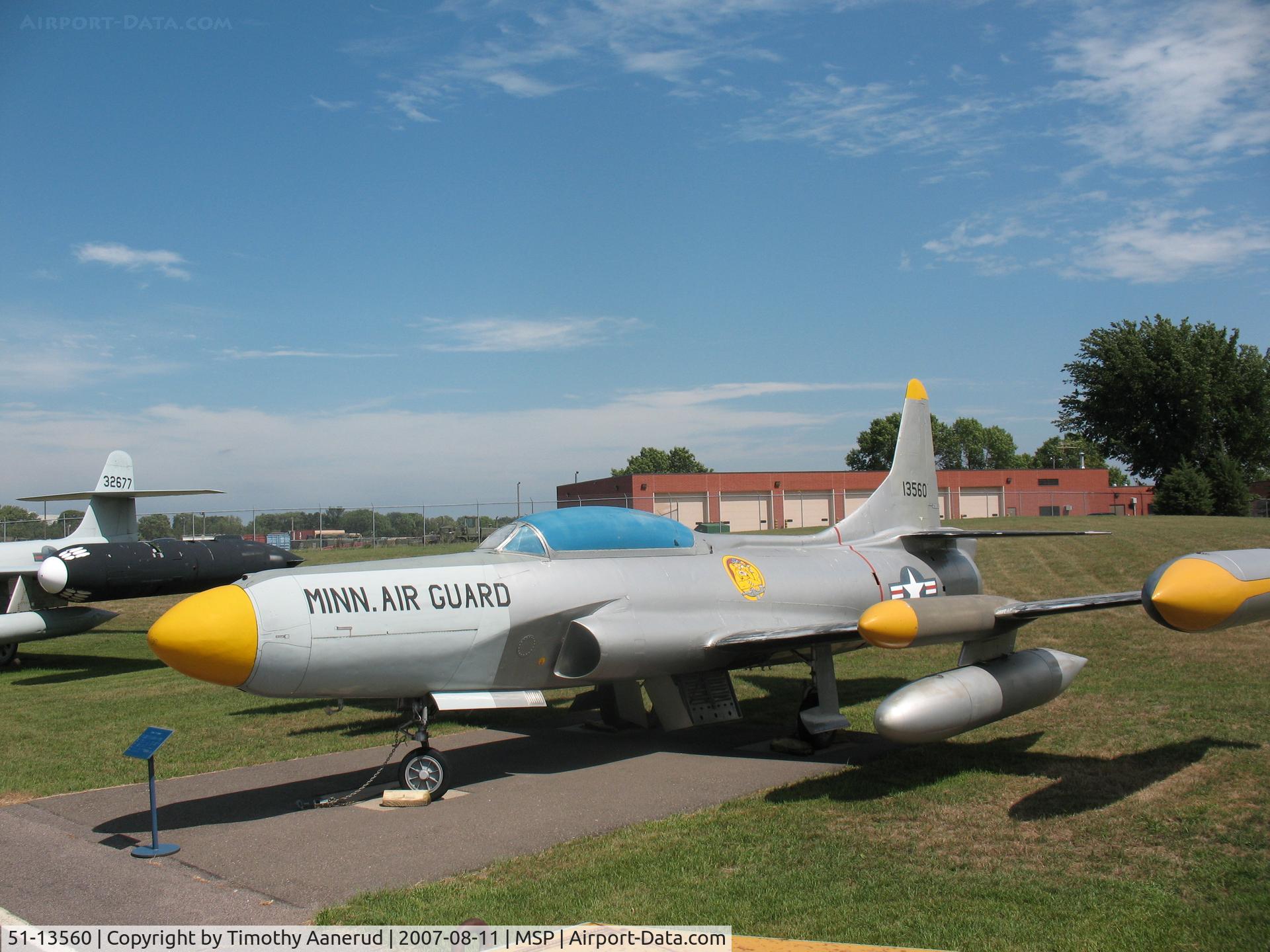 51-13560, 1951 Lockheed F-94C Starfire C/N 880-8344, Lockheed F-94 Starfire, Minnesota Air National Guard Museum