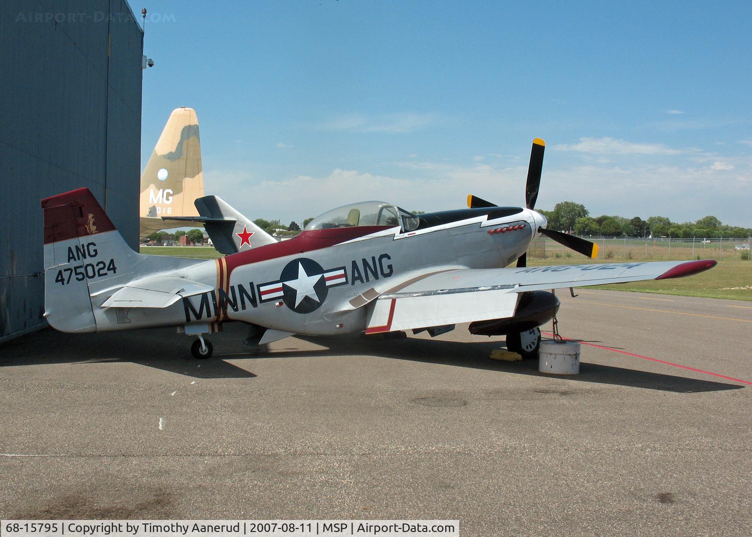 68-15795, North American F-51D Mustang C/N 68-15795, Cavalier Aircraft F-51D Mustang.  Cavalier rebuilt North American P-51D Mustang, On display as 44-75024, Minnesota Air Guard Museum