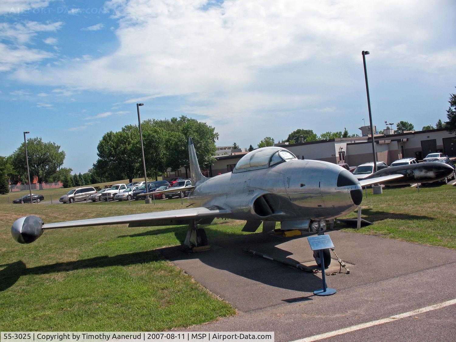 55-3025, 1955 Lockheed T-33A-5-LO Shooting Star C/N 580-9522, Lockheed T-33A, Minnesota Air National Guard Museum