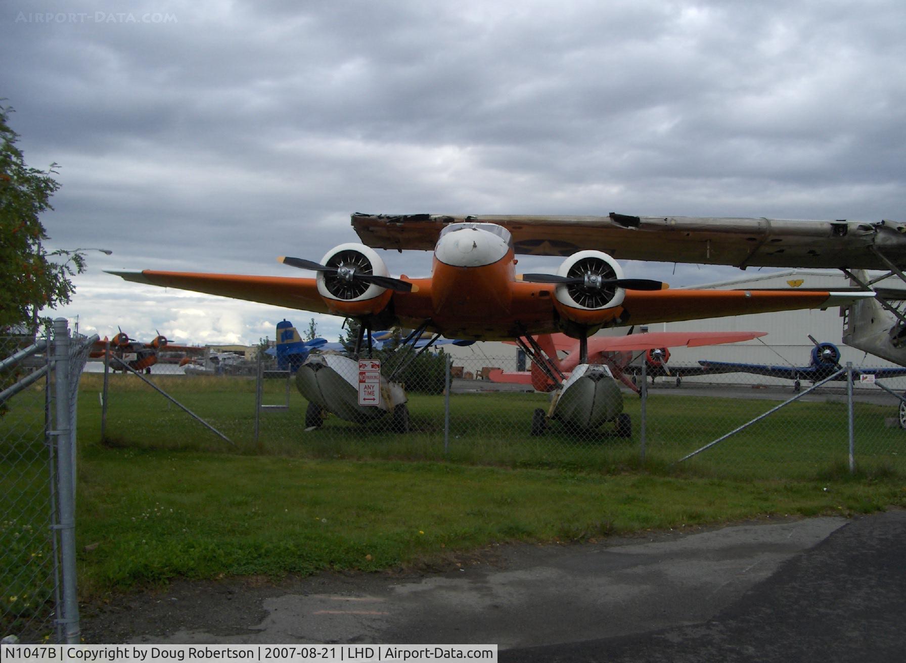 N1047B, Beech C18S C/N 7728, Beech C18S/UC-45F, two P&W R-985 450 Hp each, at Alaska Aviation Heritage Museum