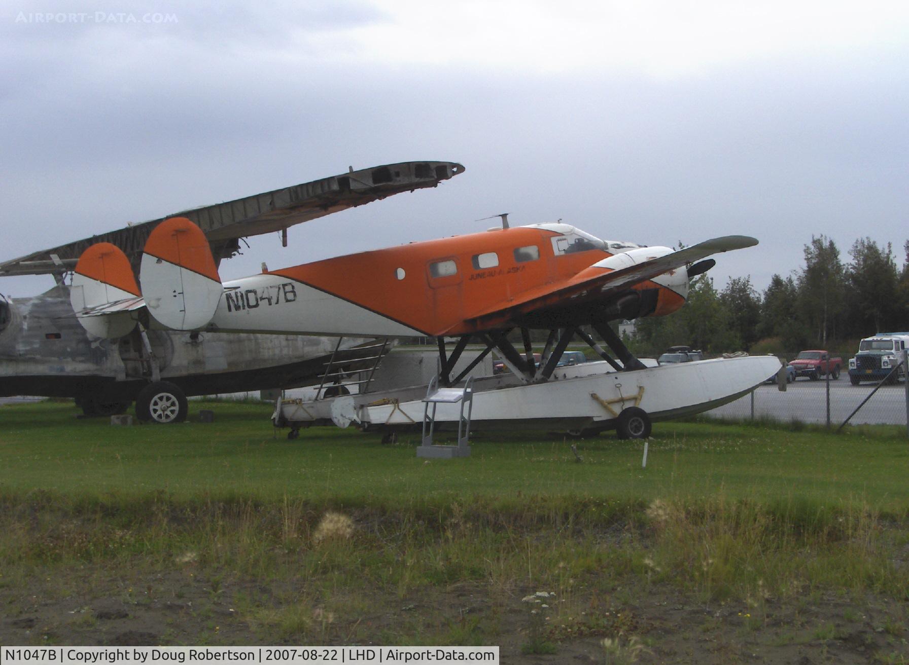 N1047B, Beech C18S C/N 7728, Beech C18S/UC-45F, two P&W R-985 450 Hp each, at Alaska Aviation Heritage Museum