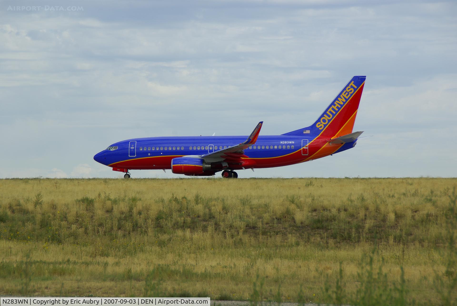 N283WN, 2007 Boeing 737-7H4 C/N 36610, Southwest 737-7H4