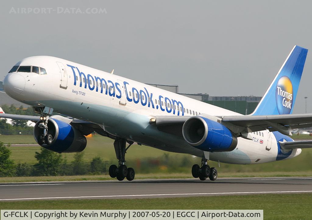 G-FCLK, 1993 Boeing 757-2Y0 C/N 26161, Swish 757 off 23L