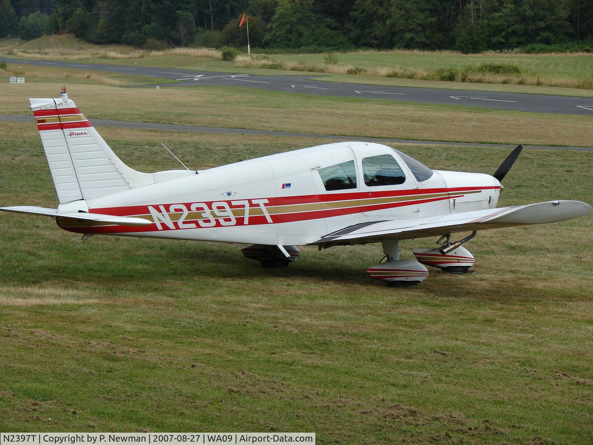 N2397T, 1971 Piper PA-28-140 Cherokee C/N 28-7225070, Parked at Roche Harbor WA Airstrip