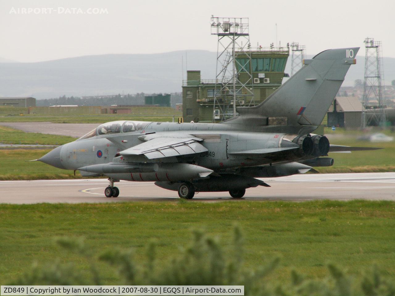 ZD849, 1985 Panavia Tornado GR.4 C/N 444/BS147/3202, BAe Panavia Tornado GR.4/Royal Air Force/RAF Lossiemouth