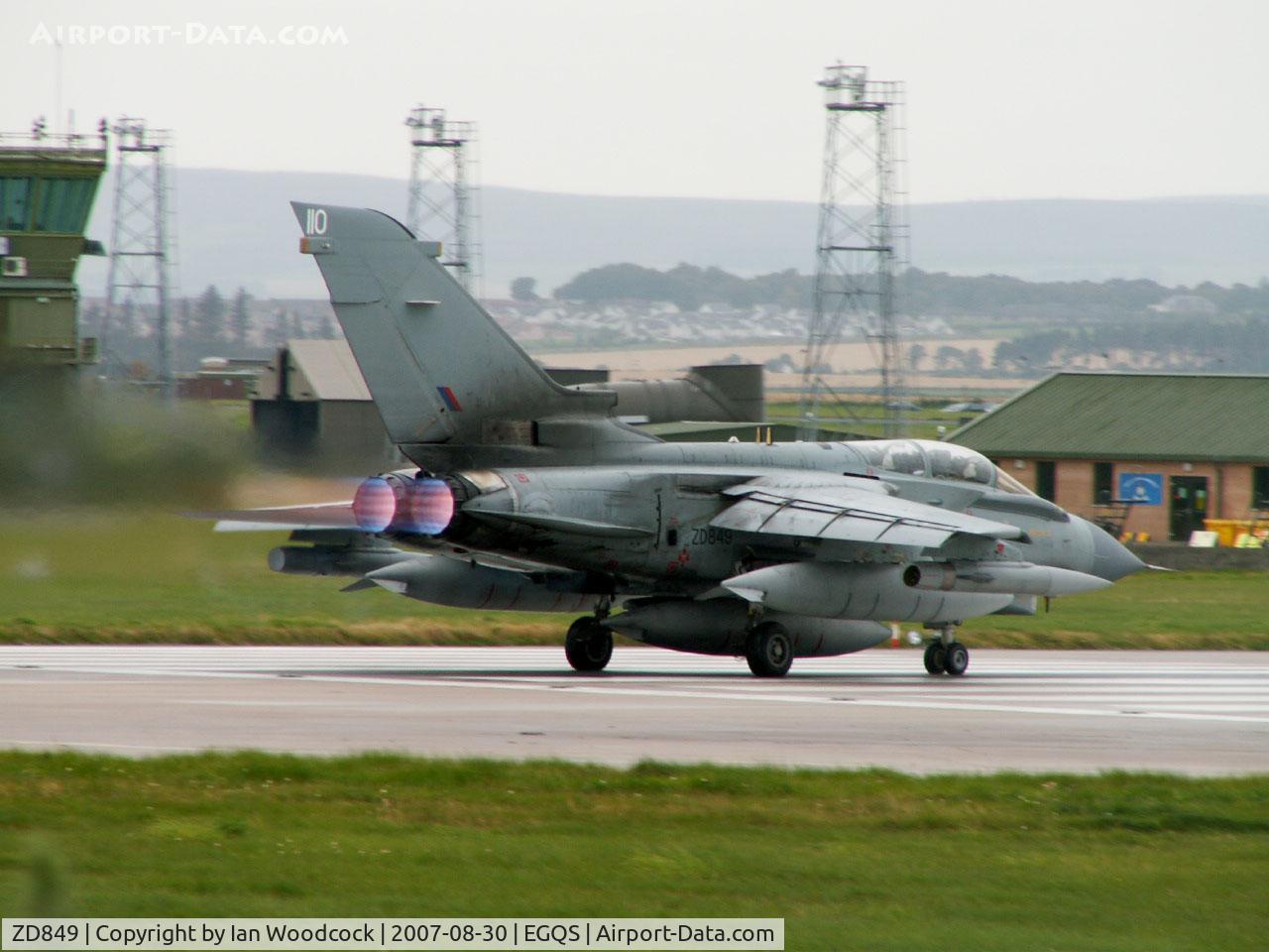 ZD849, 1985 Panavia Tornado GR.4 C/N 444/BS147/3202, BAe Panavia Tornado GR.4/Royal Air Force/RAF Lossiemouth