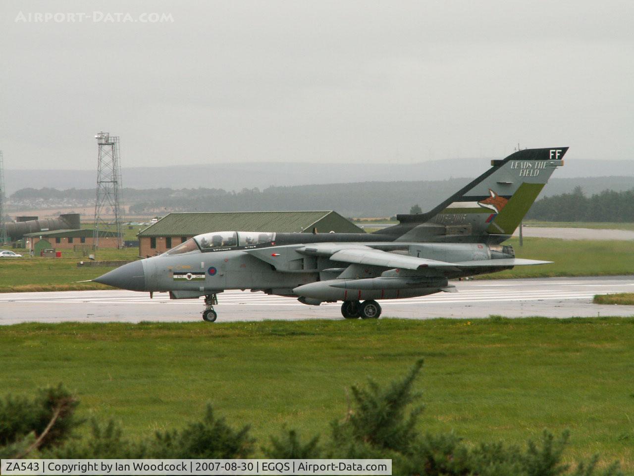 ZA543, 1981 Panavia Tornado GR.4 C/N 052/BS013/3027, BAe Panavia Tornado GR.4/Royal Air Force/RAF Lossiemouth