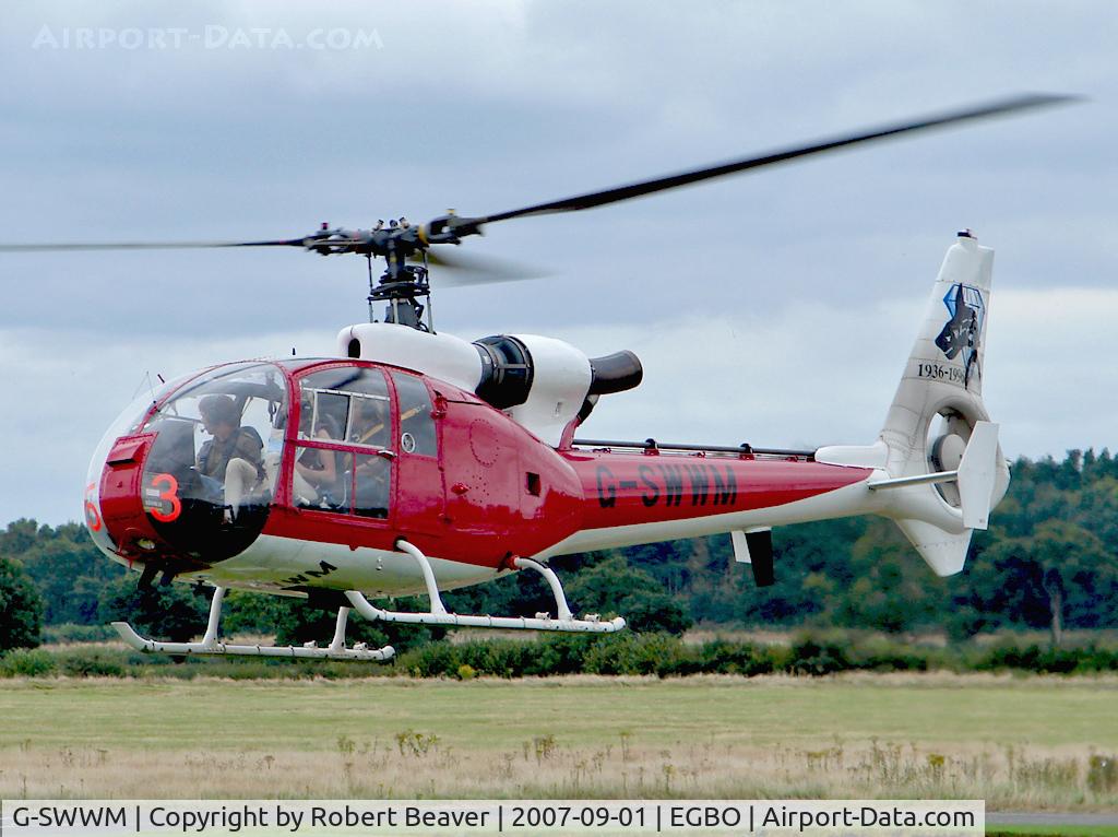 G-SWWM, 1973 Westland SA-341C Gazelle HT2 C/N WA1033, Westland SA-341B Gazelle AH2