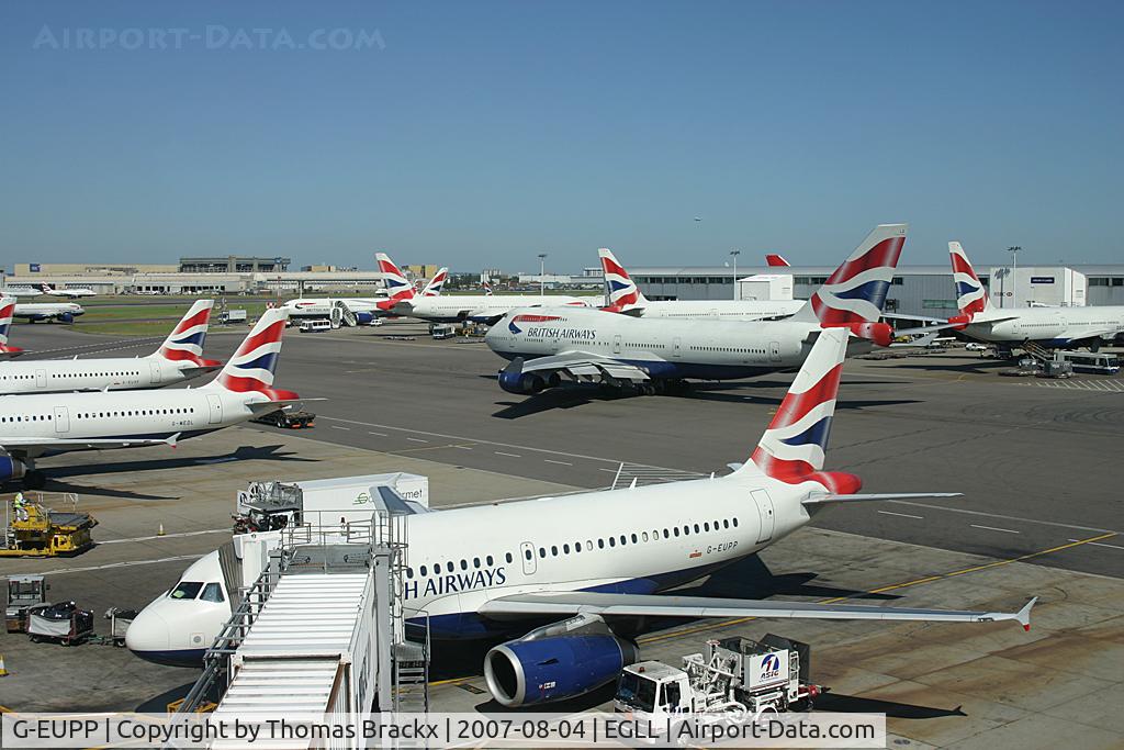G-EUPP, 2000 Airbus A319-131 C/N 1295, London Heathrow Terminal 4