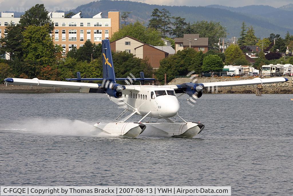 C-FGQE, 1967 De Havilland Canada DHC-6-100 Twin Otter C/N 40, Just touched down