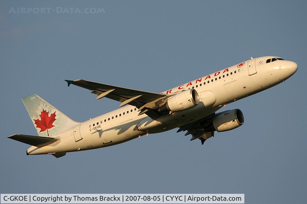 C-GKOE, 2002 Airbus A320-214 C/N 1874, Wonderfull morning in Calgary !