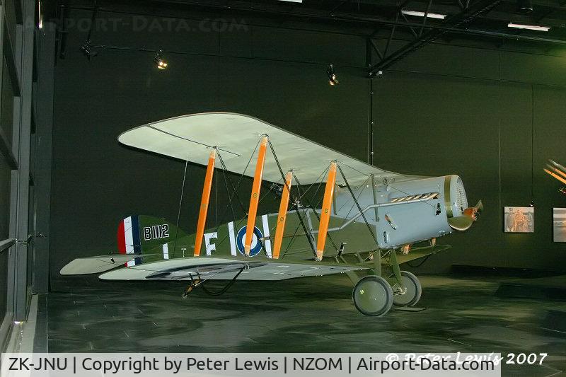 ZK-JNU, 1992 Bristol F.2B Replica C/N E.R.S. 2, Omaka Collection Ltd., Wellington