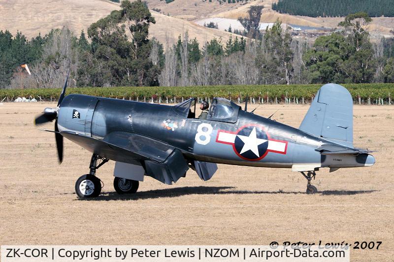 ZK-COR, 1945 Goodyear FG-1D Corsair C/N 3205, Air Tight Trust, Auckland