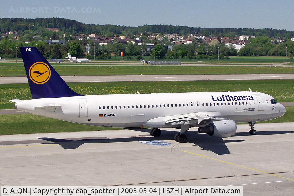 D-AIQN, 1991 Airbus A320-211 C/N 0269, Lufthansa A320 departing to FRA
