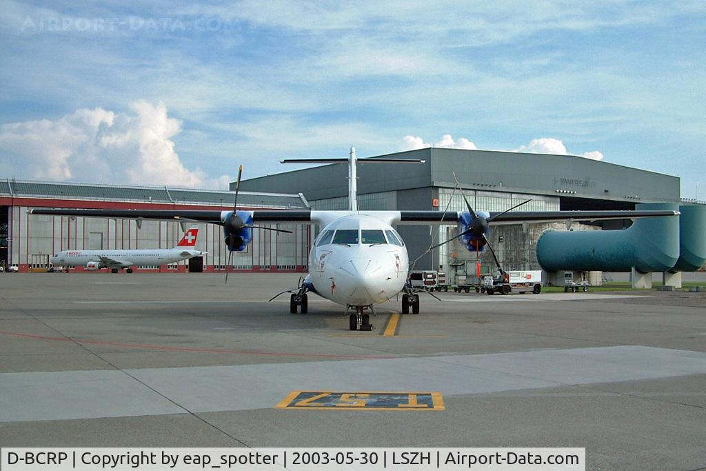 D-BCRP, 1989 ATR 42-300QC C/N 158, AvantiAir parked at LSZH