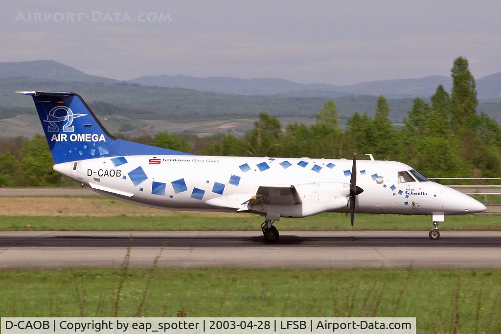 D-CAOB, 1986 Embraer EMB-120ER Brasilia C/N 120012, landing on rwy 16